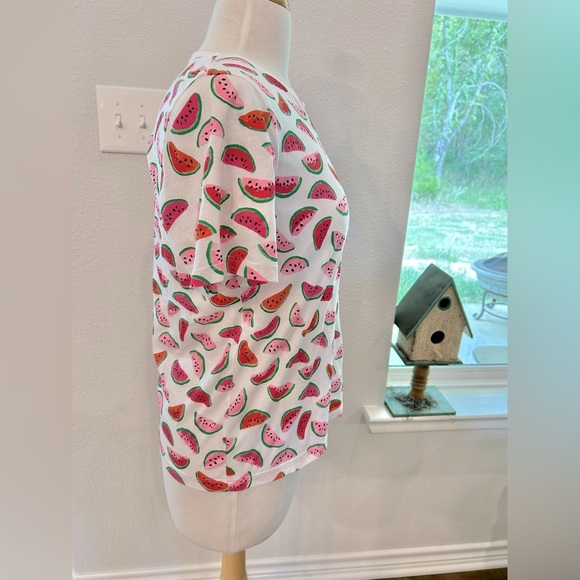 Kate Spade watermelon print t-shirt top medium - Picture 2 of 4
